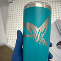 Teal Feather 20oz Tumbler