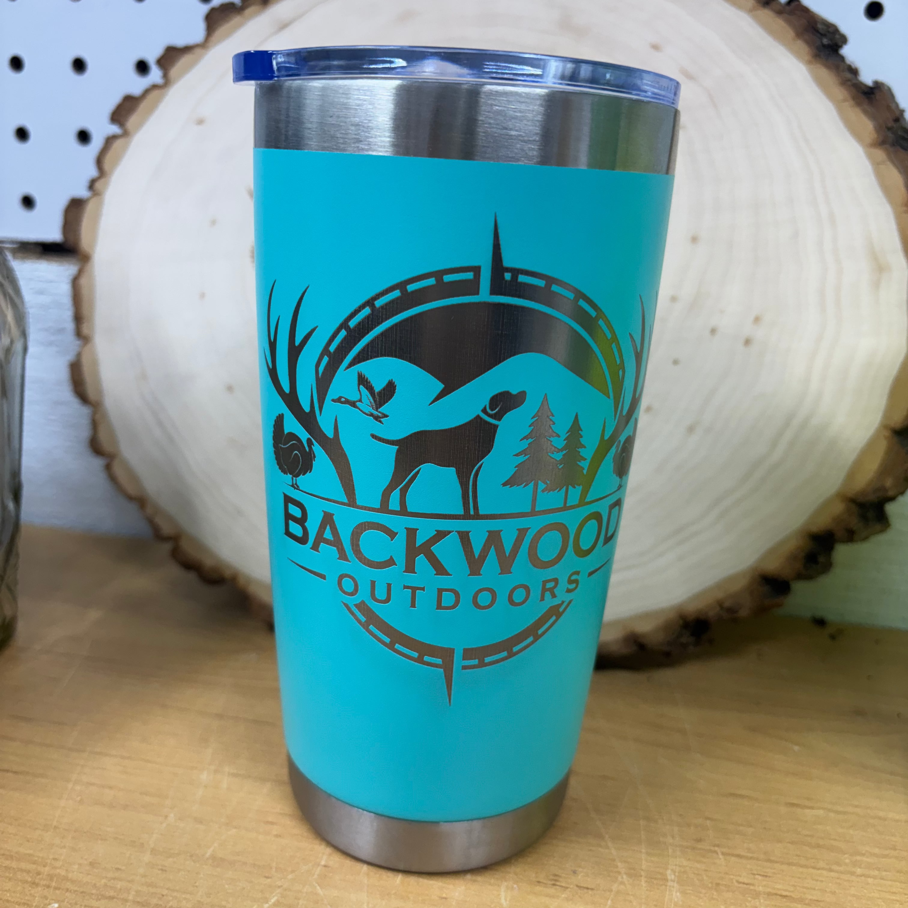 Teal Backwoods 20oz Tumbler