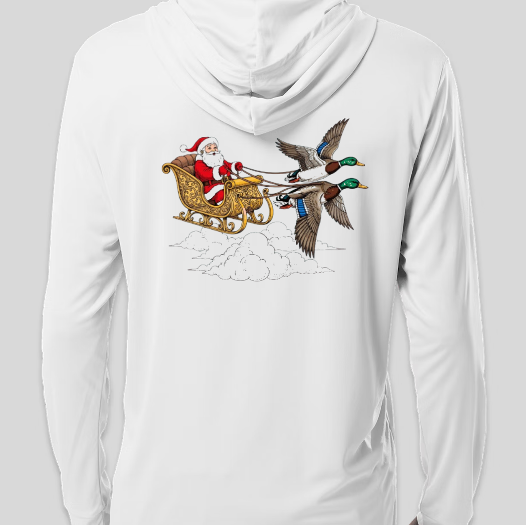 Duckin' & Sleigh Pull Over White