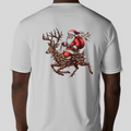 Whitetail Sleigh Gray Performance Shirt